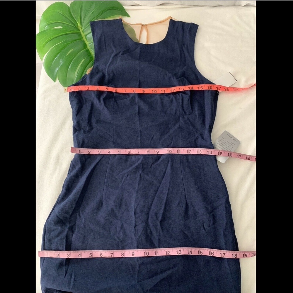 NWT $298 Dress the Population Eve Crepe Mermaid Gown Blue [‎ Large ] - Picture 7 of 8